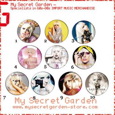 Lady Gaga - Portrait Pinback Button Badge Set 1a or 1b( or Hair Ties / 4.4 cm Badge / Magnet / Keychain Set )